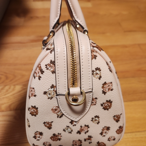 Coach Pink Floral Rowan Satchel - Picture 3 of 6